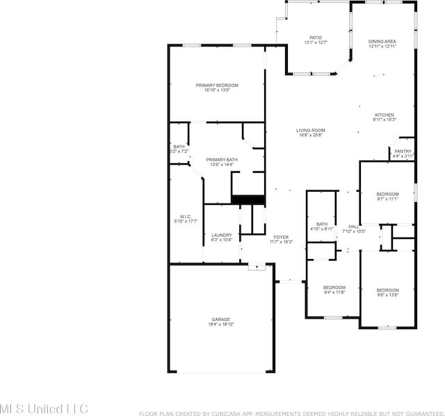 16814 W Landon Green Dr, Gulfport, MS 39503 - view of home floor plan