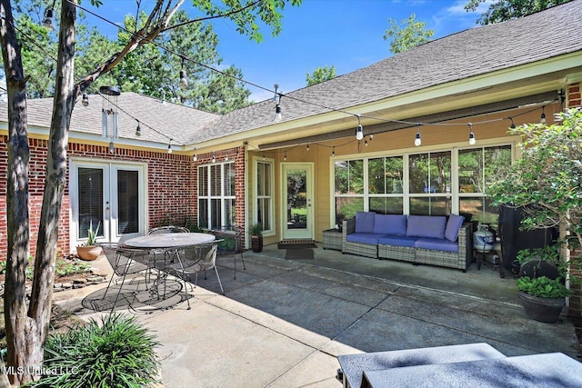 105 Speers Valley Rd, Brandon, MS 39042 - view of patio featuring outdoor lounge area and french doors