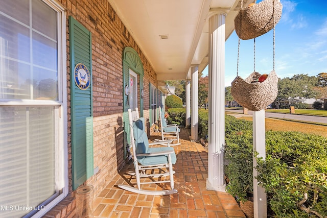 view of patio / terrace featuring a porch