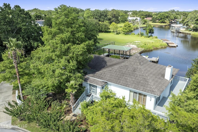 420 N Caribe Pl, Gulfport, MS 39507 - view of subject property featuring a large body of water and a tree filled landscape