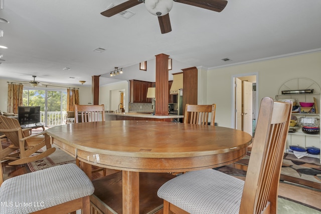 420 N Caribe Pl, Gulfport, MS 39507 - dining room featuring ceiling fan
