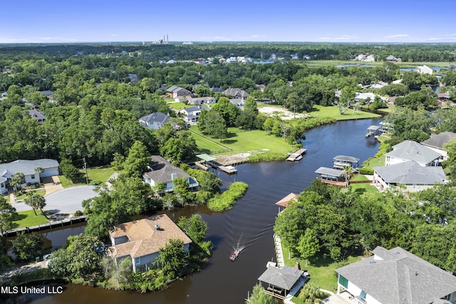 420 N Caribe Pl, Gulfport, MS 39507 - aerial view of residential area with a large body of water