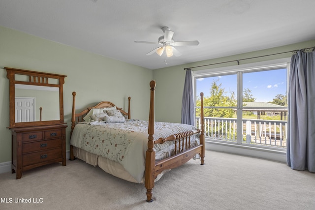 420 N Caribe Pl, Gulfport, MS 39507 - bedroom featuring carpet and ceiling fan