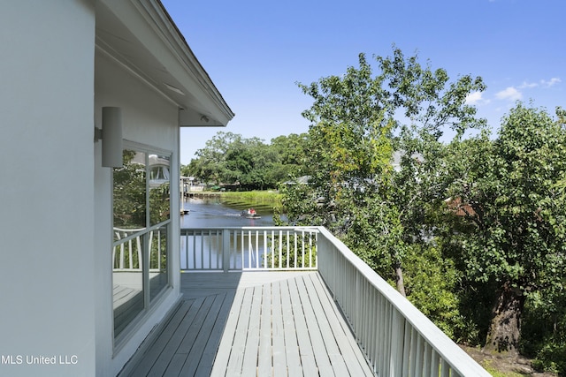 420 N Caribe Pl, Gulfport, MS 39507 - deck featuring a water view