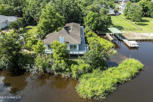 420 N Caribe Pl, Gulfport, MS 39507 - aerial view of property and surrounding area featuring a large body of water