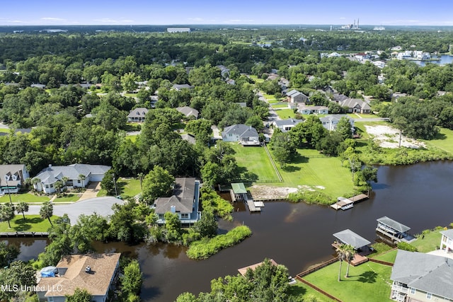 420 N Caribe Pl, Gulfport, MS 39507 - aerial perspective of suburban area with a large body of water