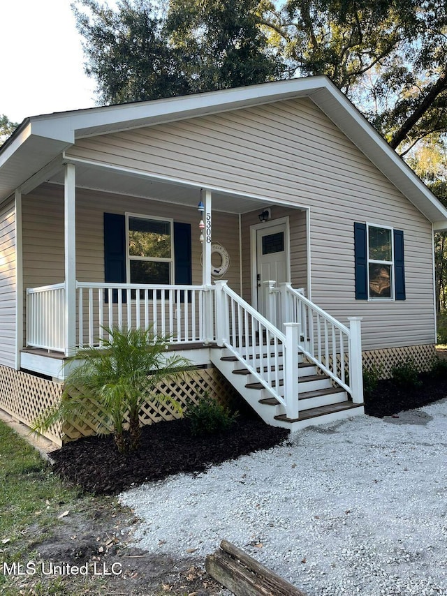 view of front of home