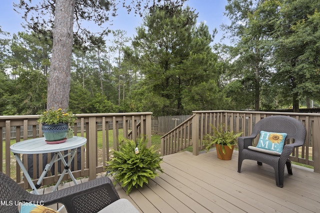 13703 Windwood Dr, Gulfport, MS 39503 - view of wooden deck
