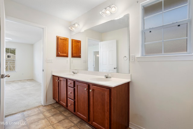 bathroom featuring vanity