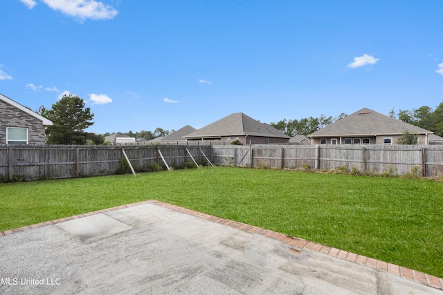 view of yard featuring a patio