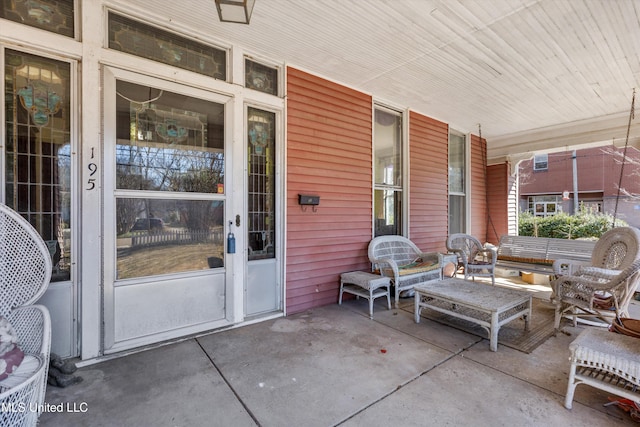 view of patio / terrace featuring a porch