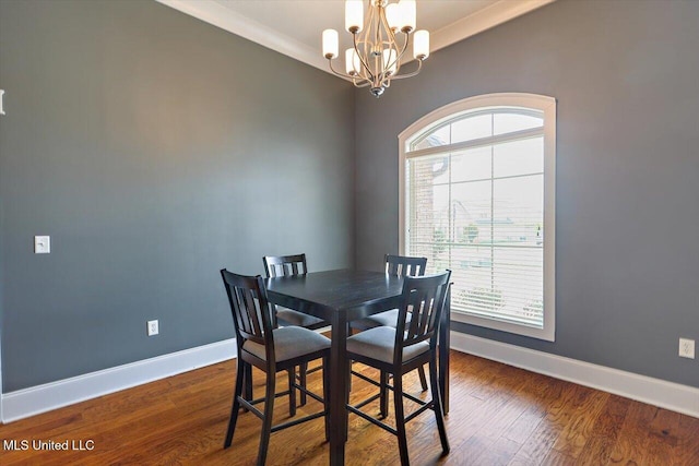 244 Hidden Hills Pkwy, Brandon, MS 39047 - dining room with a chandelier, plenty of natural light, and wood finished floors