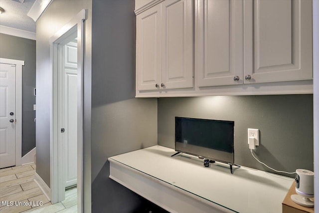 244 Hidden Hills Pkwy, Brandon, MS 39047 - home office with light wood finished floors and a textured ceiling