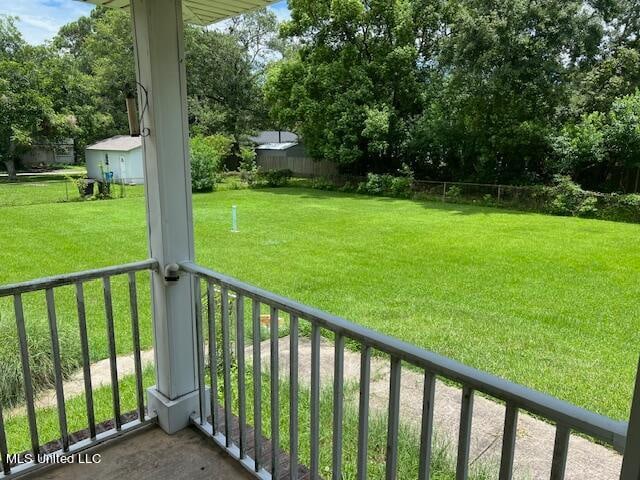 view of balcony