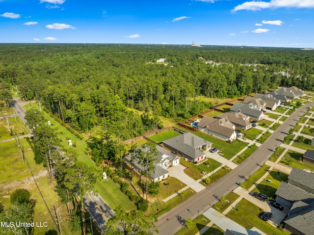 12578 Alphabet Rd, Gulfport, MS 39503 - aerial perspective of suburban area featuring a forest
