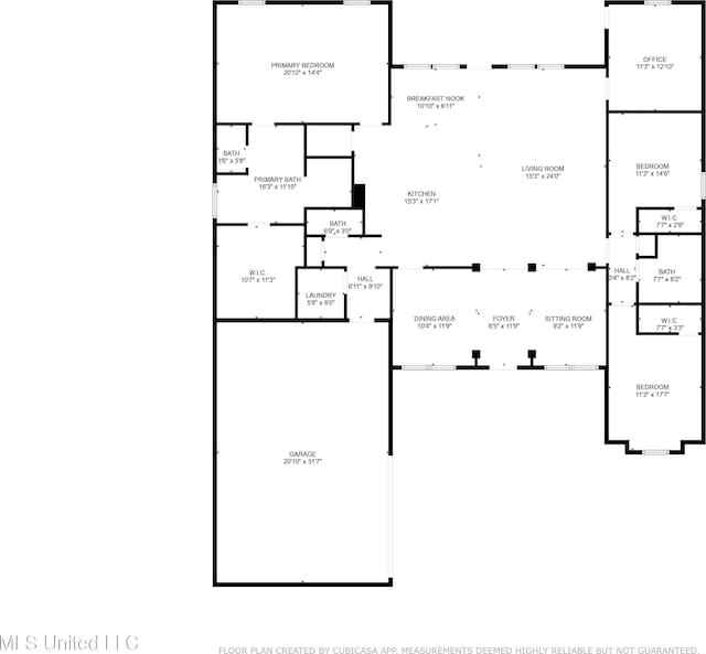 12578 Alphabet Rd, Gulfport, MS 39503 - home floor plan