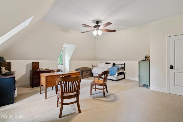 4666 Eiffel Ln, Nesbit, MS 38651 - additional living space featuring light colored carpet, vaulted ceiling, ceiling fan, and baseboards