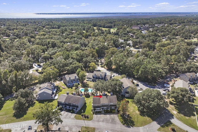 295 Highpoint Dr, Diamondhead, MS 39525 - drone / aerial view with a wooded view