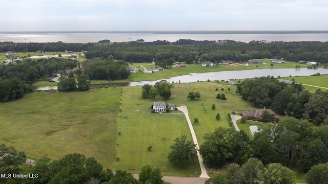 1053 Woodbridge Dr, Brandon, MS 39047 - aerial overview of property's location featuring a nearby body of water