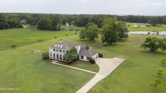 1053 Woodbridge Dr, Brandon, MS 39047 - aerial view of sparsely populated area featuring a large body of water