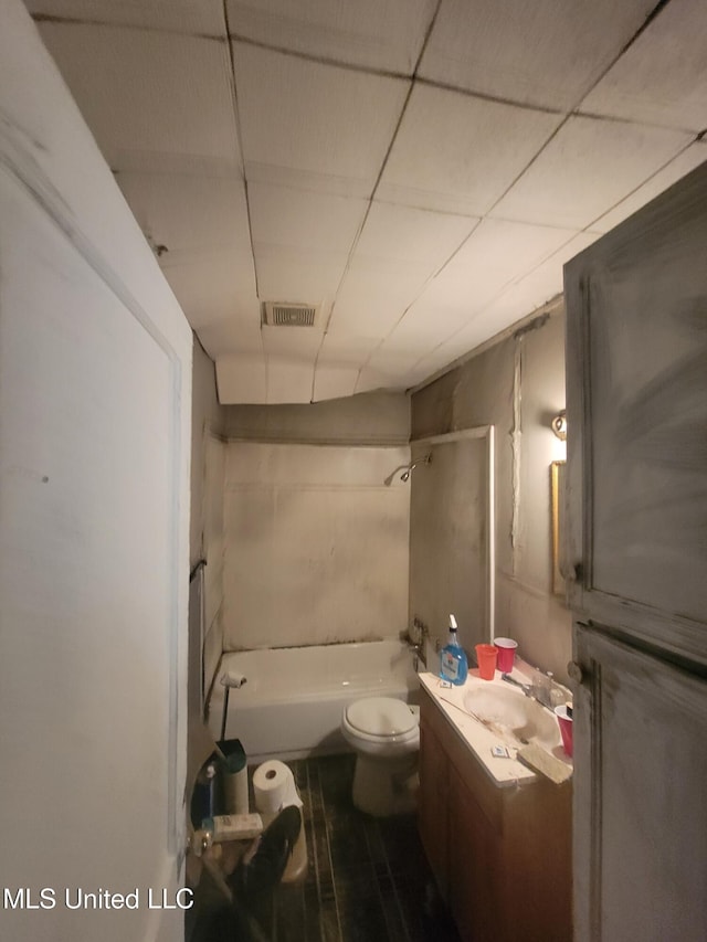 628 Cooper Rd, Jackson, MS 39212 - full bathroom featuring toilet, vanity, and shower / washtub combination
