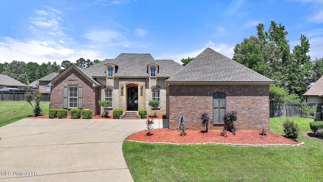 107 Bridgeton Ct, Canton, MS 39046 - french country style house featuring brick siding and a shingled roof