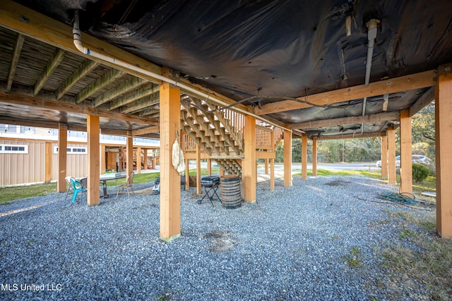 interior space featuring a patio