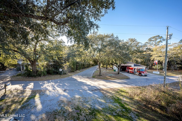 view of road