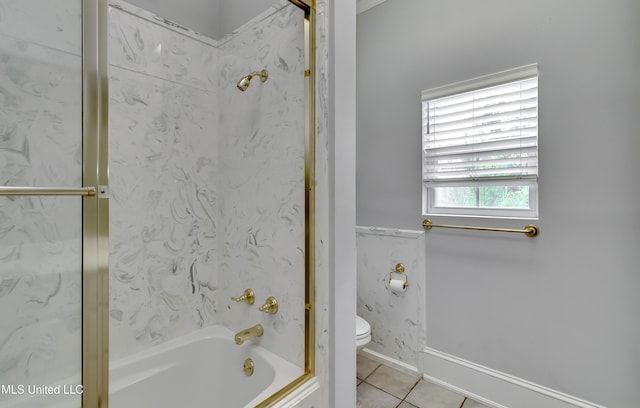 121 Poplar Ridge Dr, Brandon, MS 39047 - full bathroom with toilet, bathing tub / shower combination, and tile patterned flooring