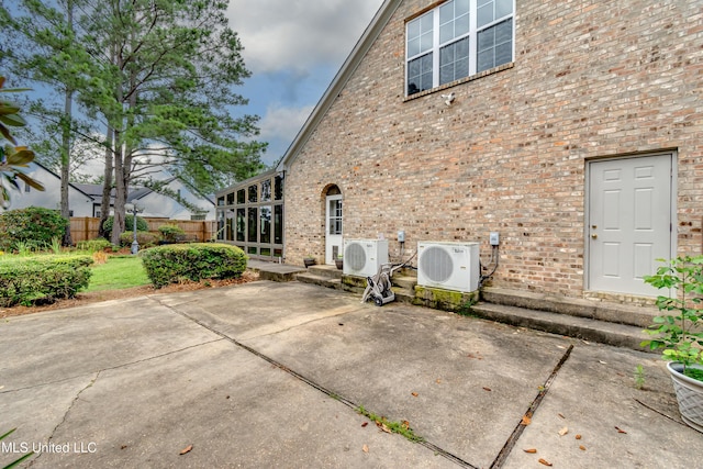 121 Poplar Ridge Dr, Brandon, MS 39047 - view of patio / terrace with a cooling unit and entry steps