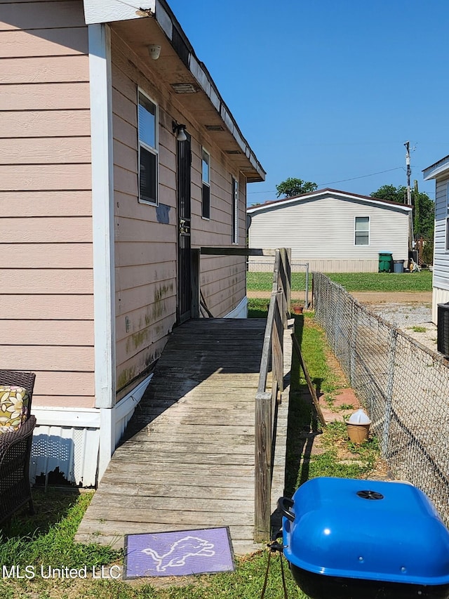 exterior space with central AC unit