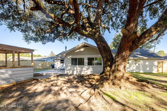 view of rear view of property