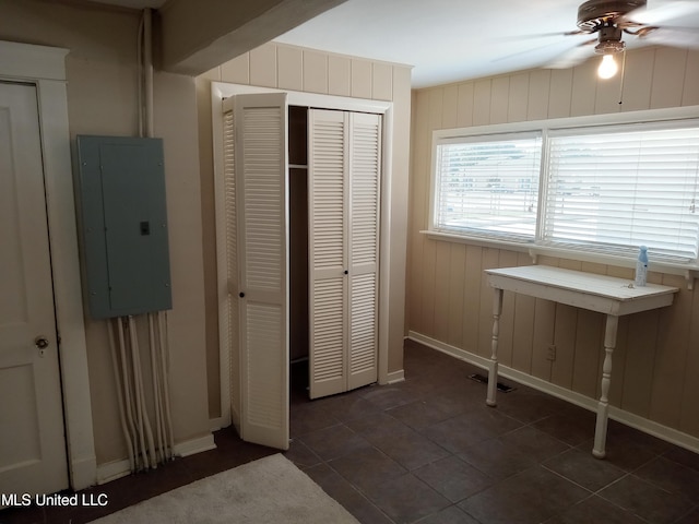 107 E Percy St, Indianola, MS 38751 - tiled bedroom with electric panel, a closet, and baseboards