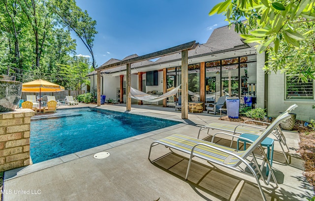 102 Silverleaf Dr, Madison, MS 39110 - view of swimming pool featuring a patio area and fence