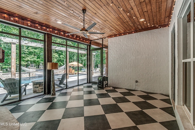 102 Silverleaf Dr, Madison, MS 39110 - unfurnished sunroom with a ceiling fan and healthy amount of natural light