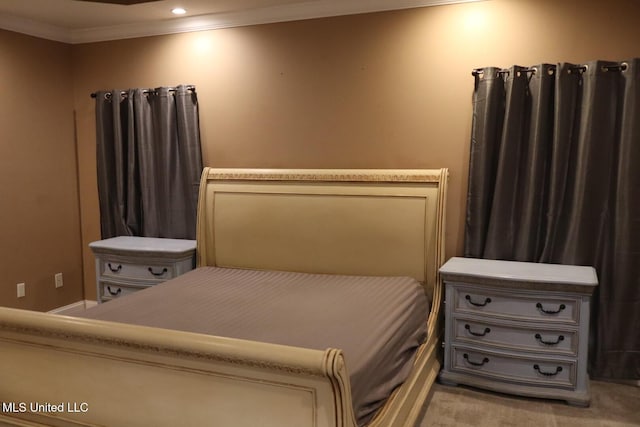 2212 Sampras Blvd, Vancleave, MS 39565 - carpeted bedroom featuring crown molding and recessed lighting