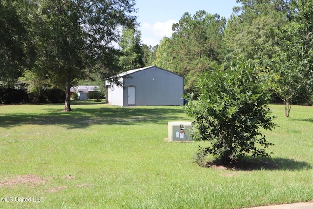 2212 Sampras Blvd, Vancleave, MS 39565 - view of grassy yard with an outbuilding and a pole building