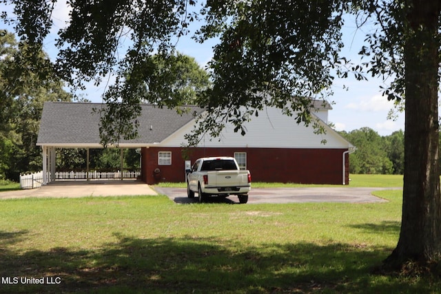 2212 Sampras Blvd, Vancleave, MS 39565 - exterior space featuring a yard