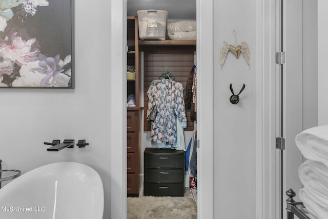 bathroom with a bath