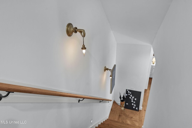 323 Penrose Pl, Madison, MS 39110 - staircase featuring wood finished floors