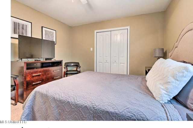 506 Loposser Ave, Gulfport, MS 39507 - carpeted bedroom with a closet and ceiling fan