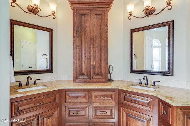 bathroom with vanity