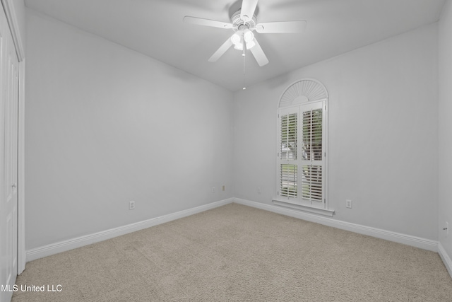 725 Old Savannah Dr, Long Beach, MS 39560 - unfurnished room with carpet, baseboards, and ceiling fan