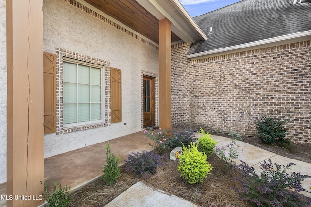 213 Ironwood Plantation Blvd, Madison, MS 39110 - property entrance with roof with shingles and brick siding