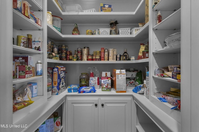 view of pantry