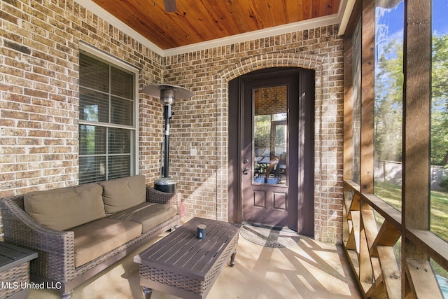 213 Ironwood Plantation Blvd, Madison, MS 39110 - entrance to property with an outdoor hangout area, covered porch, and brick siding