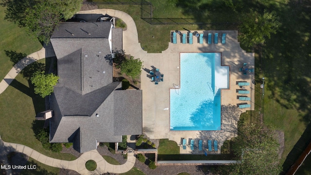 birds eye view of property