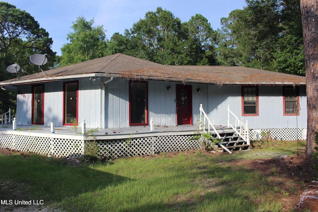 21481 Talmage Ln, Long Beach, MS 39560 - view of front of home with a front yard