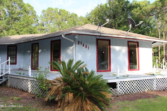 21481 Talmage Ln, Long Beach, MS 39560 - view of front of property featuring covered porch and roof with shingles