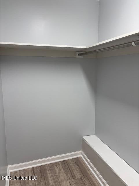 81 Hickory, Byhalia, MS 38611 - walk in closet featuring wood finished floors